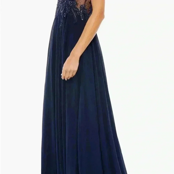 Mac Duggal Sequin Empire Waist Pleated Gown NWT Style 20274 - Picture 4 of 16